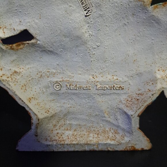 Cast Iron Door Stopper Midwest Imports Tulips In A Basket Vintage - Picture 14 of 16